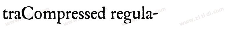 traCompressed regula字体转换
